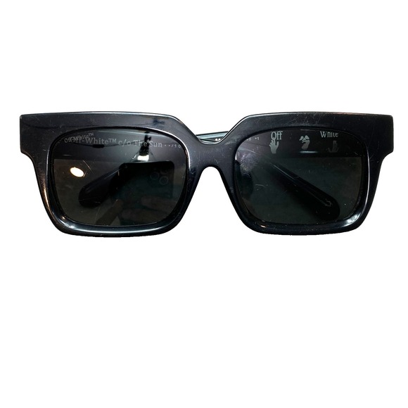 Off-White Other - OFF WHITE OW40001U Sunglasses 68J Black Rectangle 57-19-145